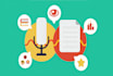 do transcription and logo designing