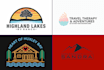 design travel agency, tourism, resort and adventure logo,