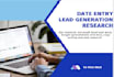 do fast data entry in low price, internet research