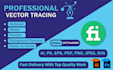 vector trace, redraw, recreate or convert logo to high quality vector
