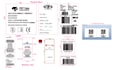 make qr code product barcode sticker label design and bartander