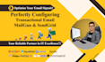 configure mailgun, sendgrid SMTP, API and verify your domain