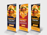 create modern roll up banner, retractable banner, stand banner, backdrop design