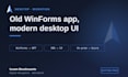 build or modernize your desktop app in wpf, winforms or avalonia