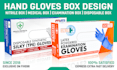 design hand gloves box and face mask box