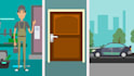 make commercial and residential locksmith services 2d animated promo video