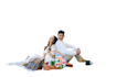 fly people concept remove background