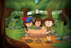 do cheerful illustration for children book