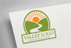 do creative green valley logo design with new concepts