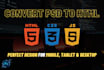 convert PSD to HTML
