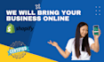 create a fully functional shopify website and web store