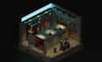 create a 3d isometric illustration