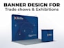 do trade show booth backdrop design 10x10