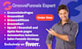 design and redesign groove funnels and email automation