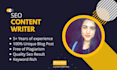 be your SEO blog content writer or article writer