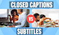 we are the one to add caption and subtitle