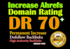 increase ahrefs domain rating DR by authority white hat dofollow SEO backlinks