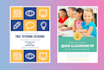 do education, school, summer camp, holiday kids flyer poster