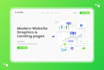 design modern website graphics and landing page illustration