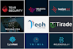 creative tech technology startup security unique logo design