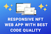 do nft frontend development with react, nextjs, typescript