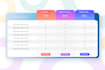 design a PSD,ai pricing table and comparison chart