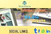 design wordpress website using porto, astra, divi theme