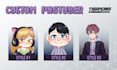 draw ych pngtuber avatar emotes pack character model