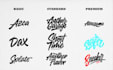 draw hand lettering typography or calligraphy logo design