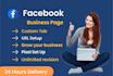 do impressive facebook business page setup and optimization