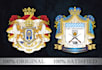 design coat of arms regal heraldic family crest logo