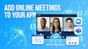 integrate zoom or microsoft teams meeting API in your web app