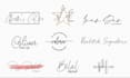 handwritten signature logo, signature email and signature design