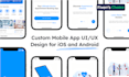 design modern mobile app UI UX design, website UI UX design