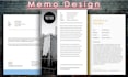create letterhead, memo, printable planner