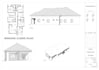 draw 2d  floor plan, section, elevation, roof plan
