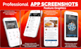 design play store feature graphic, ios app store screenshots