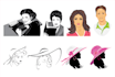 draw icons, symbols, signs, avatars