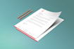 design a professional editable company letterhead