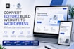 convert editorx build website to wordpress