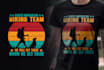 do an awesome custom retro vintage tshirt design and merchandise