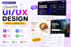 do website, saas dashboard and mobile app UI UX design in figma