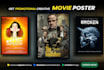 design professional film poster or event poster movie poster