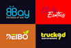 design modern minimalist text based logo design