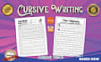 design cursive handwriting workbook for KDP and etsy