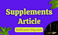 write about health supplements