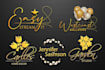 do event management party planning festival music concert unique icon logo