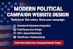 design your morden political campaign website