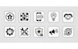 design modern minimalist app and website icons professionally
