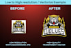 do logo redesign, redo, remake, edit, modify, fix, vectorize